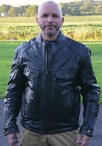 Vikingcycle Skeid Brown Leather Jacket for Men